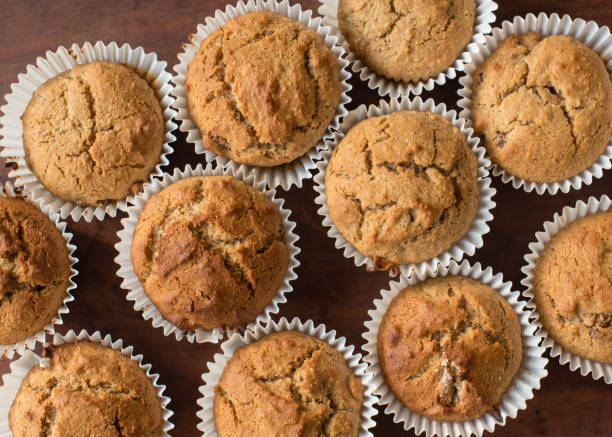 istock Homemade spelt muffins from above 945549834