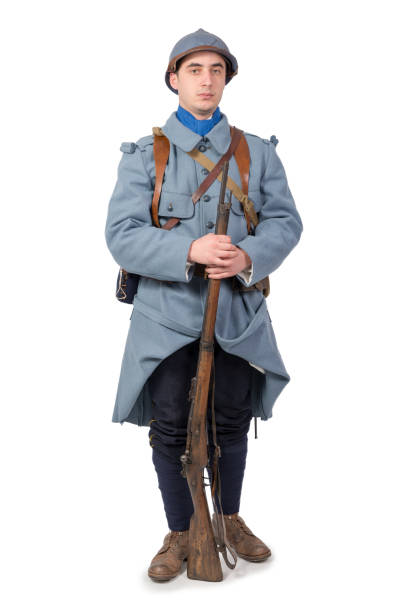 istock a French soldier 1918 isolated on a white background 945560688