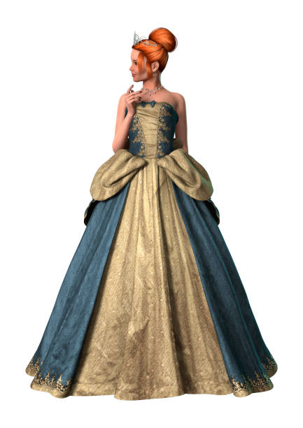 istock 3D illustration fairytale princess on white 945563364