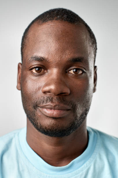 istock Studio portrait of African man with no expression 945563934
