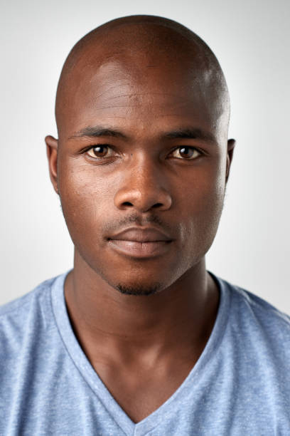 istock Passport ID portrait of African man no expression 945570668