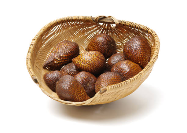 Salak fruit, Salacca zalacca isolated on the white background