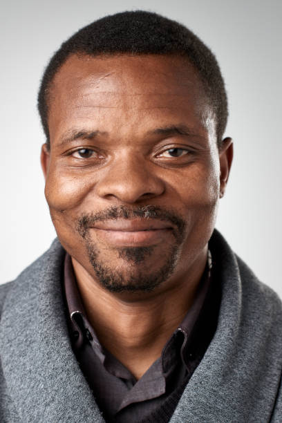 istock Studio portrait of mature African man smiling 945571032