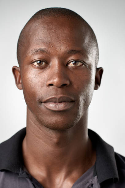 istock Passport ID portrait of African man no expression 945571096