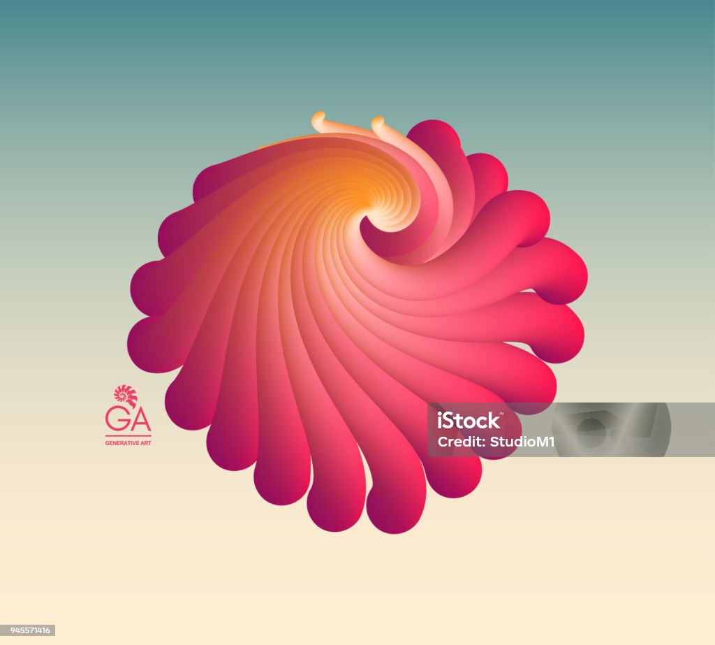 Abstract Form Vector Flying Abstract Form Vector Art Illustration Dynamic Effect Cover ...