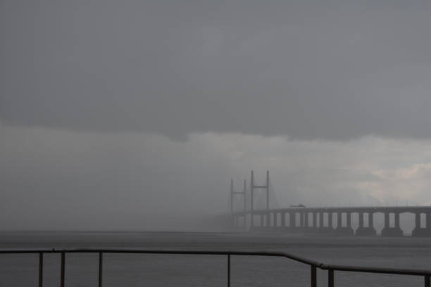 istock Storm hits the Second Severn Crossing 945574506