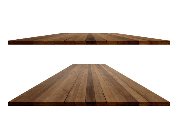 istock Rustic wooden table vintage with clipping mask 945587322