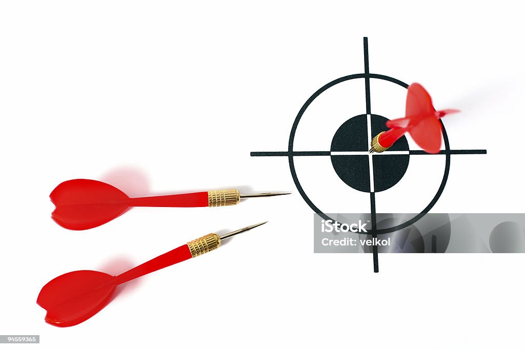 Red darts  Accuracy Stock Photo