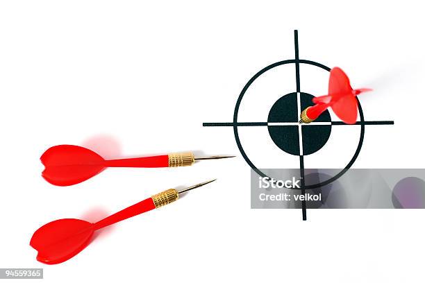 Red Darts Stock Photo - Download Image Now - Accuracy, Achievement, Acute Angle