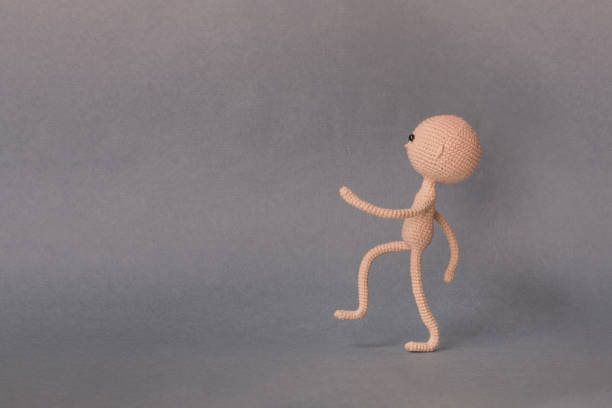 istock Mockup for presentation slide.A man lifts one leg. It's worth sideways 945605002