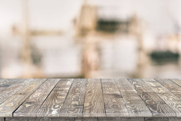 istock Empty wooden table perspective for product 945608402