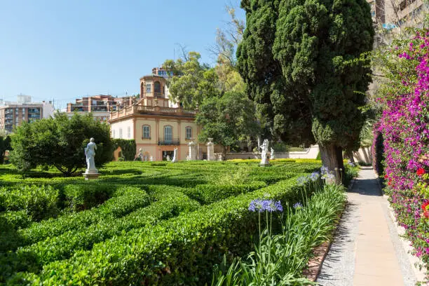 Photo of Fragments of Monforte Gardens in Valencia, Spain.