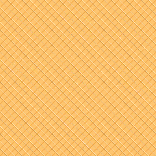 istock Seamless pattern. The texture of the waffle, an ice cream cone. Cartoon illustration for web, site, advertising, banner, poster, flyer, business card. Vector illustration. 945620130