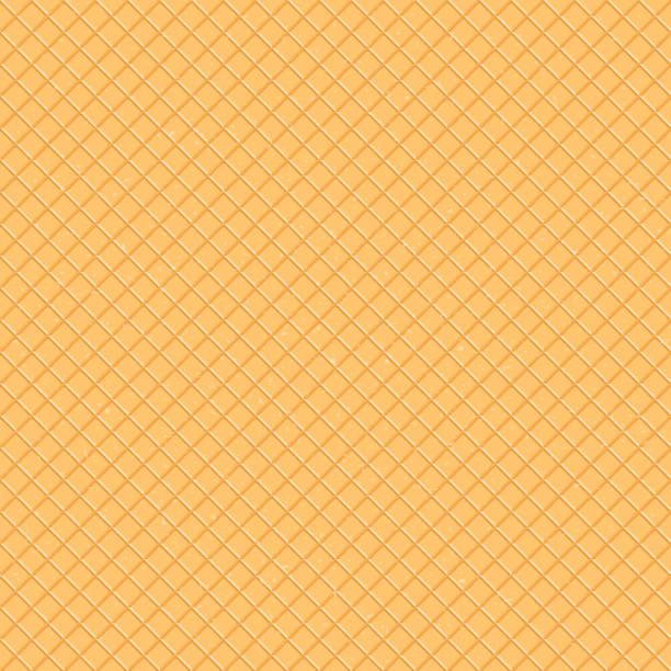 Seamless pattern. The texture of the waffle, an ice cream cone. Cartoon illustration for web, site, advertising, banner, poster, flyer, business card. Vector illustration. Seamless pattern. The texture of the waffle, an ice cream cone. Cartoon illustration for web, site, advertising, banner, poster, flyer, business card. Vector illustration waffle vector stock illustrations