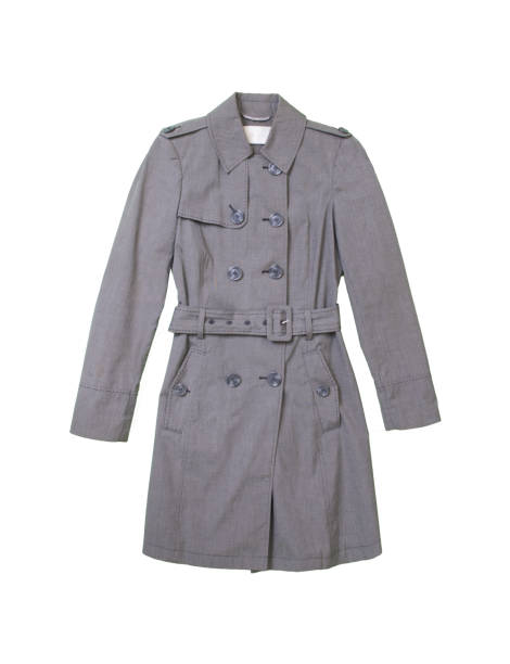 istock grey trench coat isolated on white background 945652822