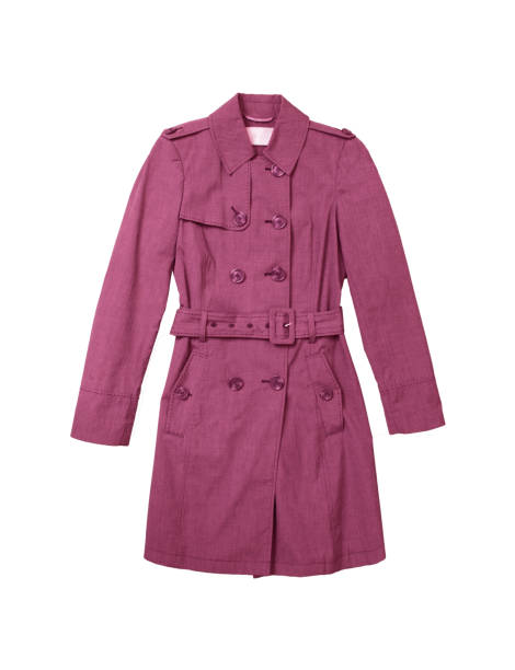 istock pink red trench coat isolated on white background 945655440
