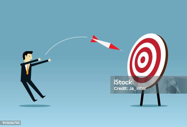 Happy Target Hit Hit The Target Stock Illustration - Download Image Now - Abstract ...