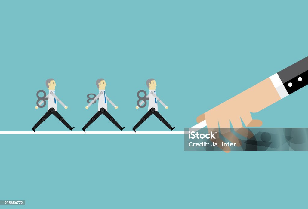 Follow Guide Follow Guide Line Stock Illustration - Download Image Now - Abstract ...