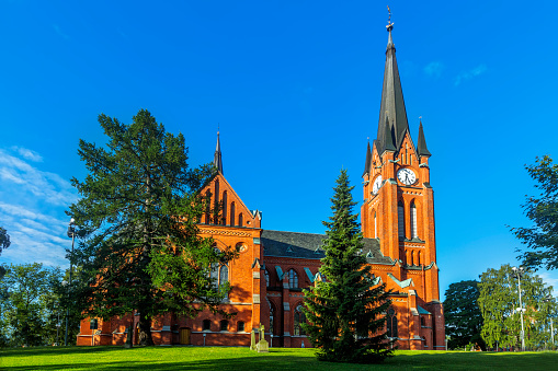 Iglesia de Gustav Adolf es una parroquia de Sundsvall. Suecia. photo