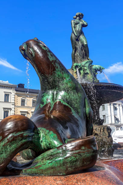 istock Fountain at the Trade square, Helsinki 945668420