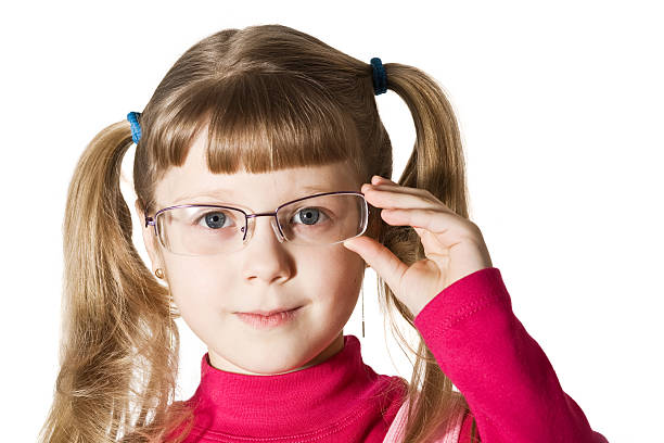 istock Cute girl in glasses 94566921