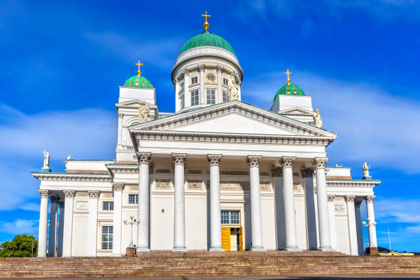 istock St. Nicholas Cathedral  in Helsinki, Finland. 945671150