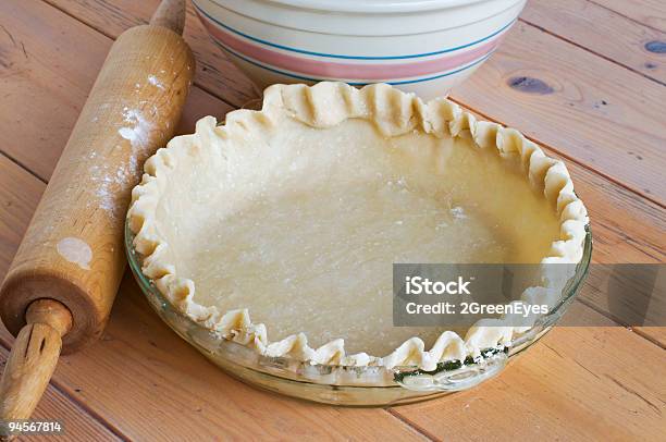 Homemade Pie Shell Stock Photo - Download Image Now - Sweet Pie, Pastry Dough, Dough
