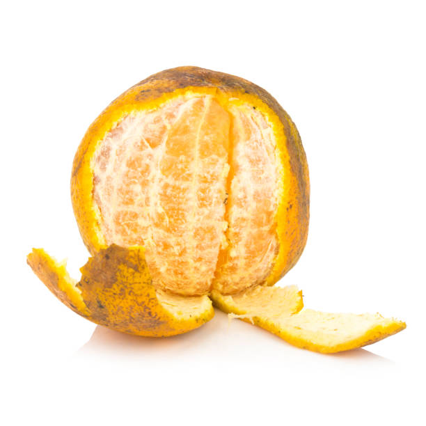 istock orange. rotten. dirty. ripe. peel. isolated on white background 945685976