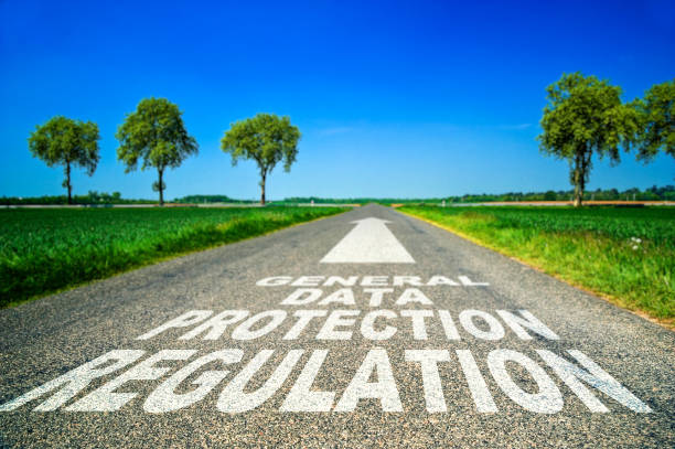 istock Road concept about GDPR low written on the floor 945686608