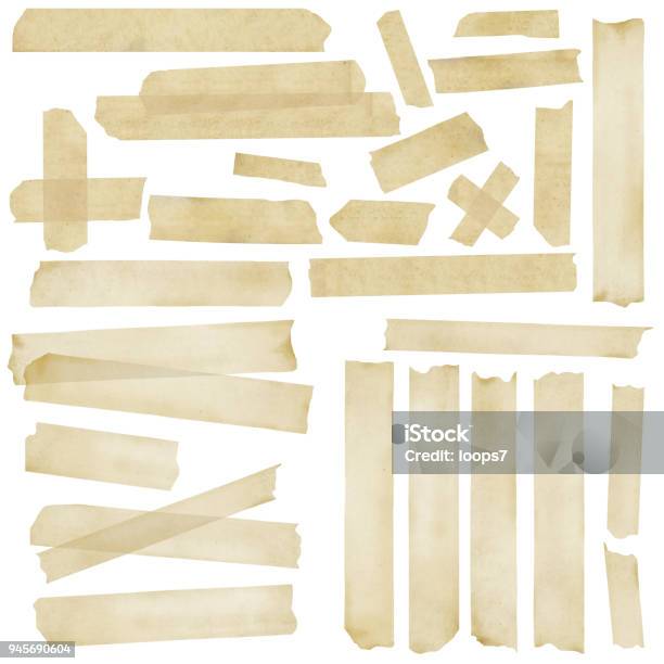 Masking Tape Collection Stock Photo - Download Image Now - Adhesive Tape, Paper, Masking Tape