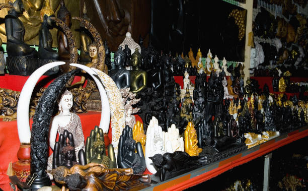 istock Asian Buddhist souvenirs are for sale. 945710262