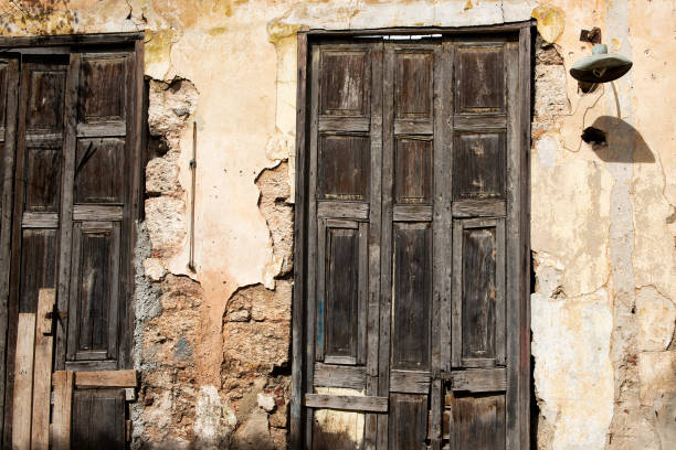 Facade of old home in Havana