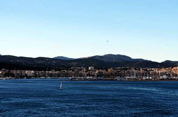 A major port city on the island of Mallorca, Spain's Balearic Islands.