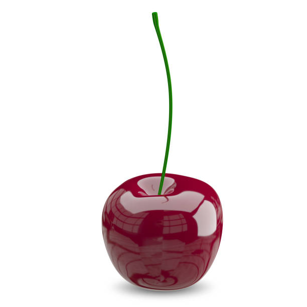 istock 3D Illustration of a Ripe Cherry 945725132