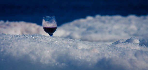 istock glass of red wine on an iceberg 945725872