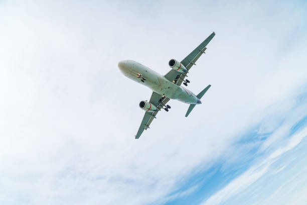 istock plane before landing at the airport 945733274