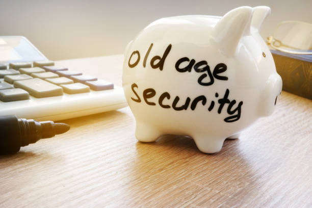 istock Old Age Security OAS written on a piggy bank. 945782800