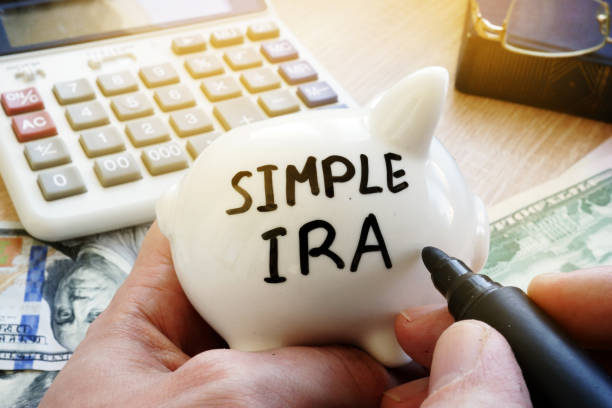istock SIMPLE IRA written on a piggy bank. 945782942