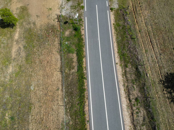 istock Aerial view of road 945786202