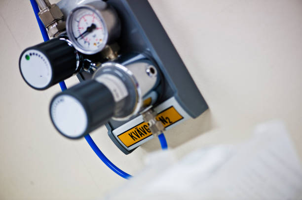 istock Measurement and Instrumentation Device: Nitrogen Gas Adjustment (Precision) Knob 945791464