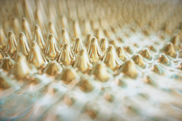 ferrofluido. representación de сlose-up.3d - ferrofluid fotografías e imágenes de stock