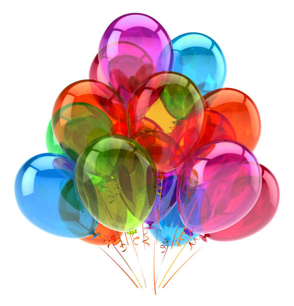istock Balloons happy birthday party decoration multicolored glossy 945837718