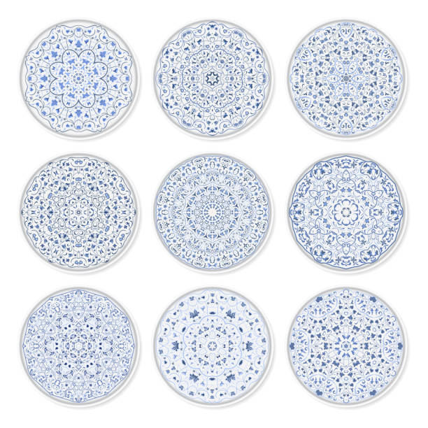 Plate Pattern 65,600+ Dinner Plate Pattern Stock Illustrations, Royalty-Free Vector ...