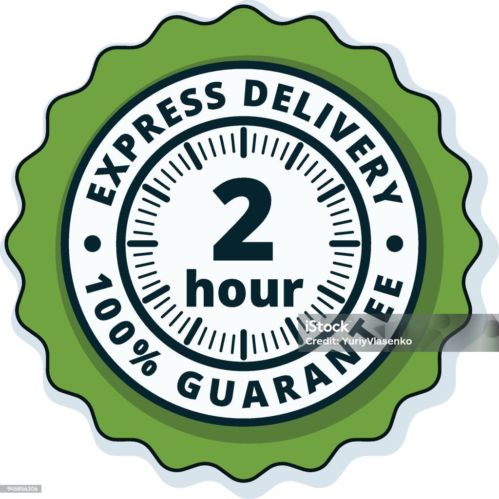 2 Hour Rounds Sign Printable 2 Hour Express Delivery Illustration Stock Illustration - Download ...