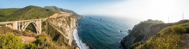 istock Panoramic View of Bixby Creek Bridge in Big Sur 945861656