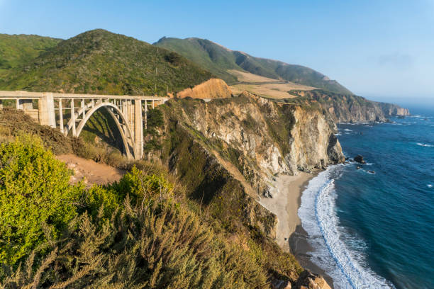 istock Panoramic View of Bixby Creek Bridge in Big Sur 945861660