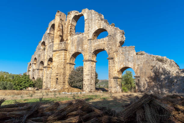istock Aqueducts in Aspendos Antalya, Turkey. 945861886