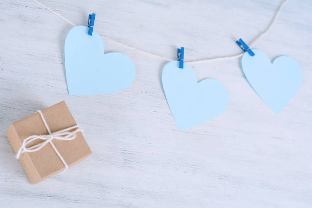 istock Dad message written on hearts hanging on 945869612