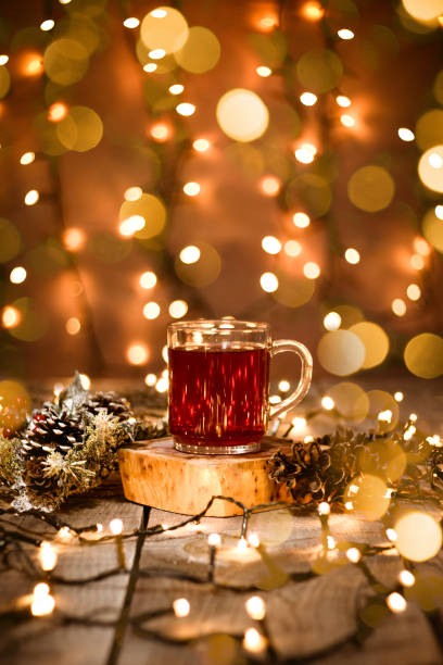 istock Hot healthy homemade fruit tea with lemon slice 945877836