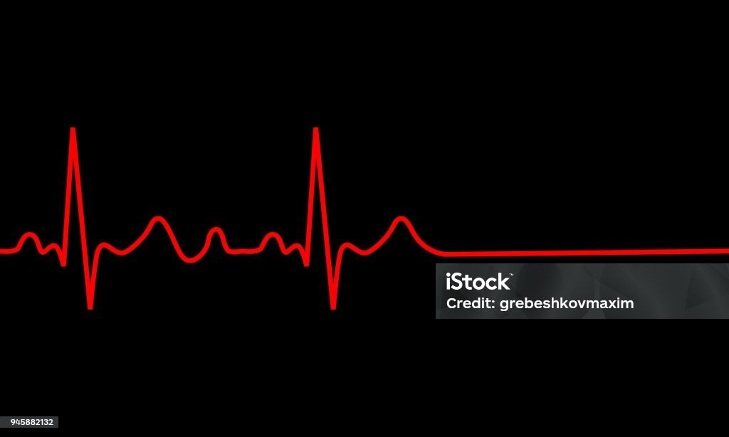 heartbeat icon. heartbeat icon. ECG Pathology Trace, Vector illustration Electrocardiography stock vector